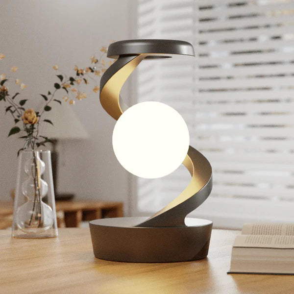 Rotating Suspension RGB LED Lamp with Wireless Charger & Gesture Control